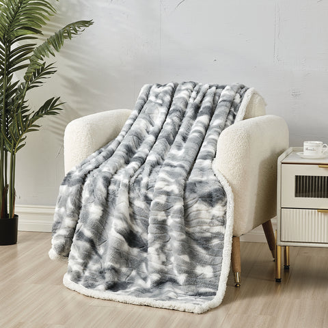 2-Pack: Alaska Super Soft Fleece Throw Blanket – 50" x 60" Lightweight Microfiber Blanket for Bed, Couch, Dorm or Travel – Cozy and Comfortable