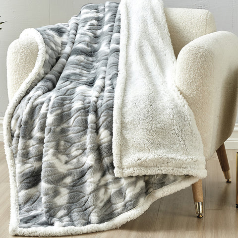 2-Pack: Alaska Super Soft Fleece Throw Blanket – 50" x 60" Lightweight Microfiber Blanket for Bed, Couch, Dorm or Travel – Cozy and Comfortable