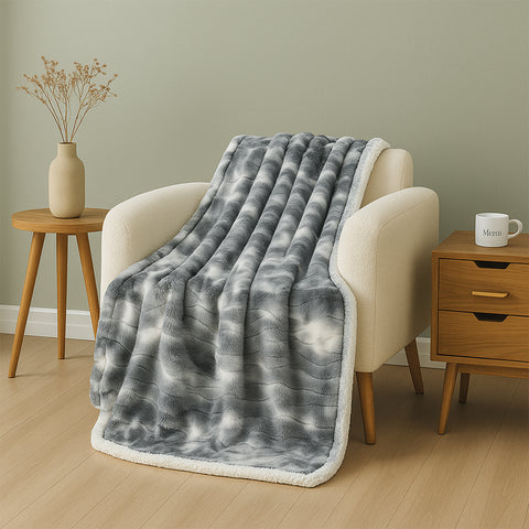 2-Pack: Alaska Super Soft Fleece Throw Blanket – 50" x 60" Lightweight Microfiber Blanket for Bed, Couch, Dorm or Travel – Cozy and Comfortable