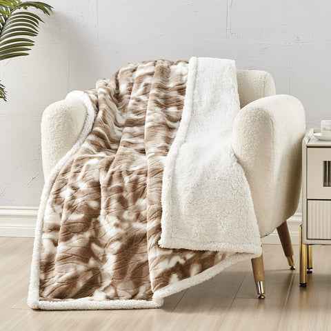 2-Pack: Alaska Super Soft Fleece Throw Blanket – 50" x 60" Lightweight Microfiber Blanket for Bed, Couch, Dorm or Travel – Cozy and Comfortable