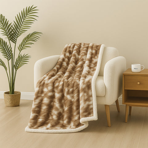 2-Pack: Alaska Super Soft Fleece Throw Blanket – 50" x 60" Lightweight Microfiber Blanket for Bed, Couch, Dorm or Travel – Cozy and Comfortable