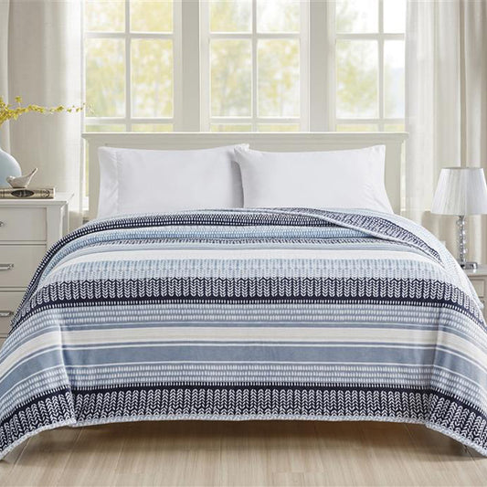 Ultra-Soft Lightweight Printed Bed Blanket – All-Season Microfiber Throw – Queen and King Sizes – Stylish and Comfortable Bedding for Home Use