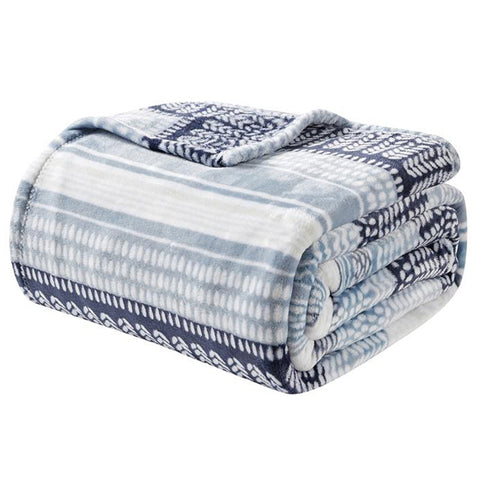 Ultra-Soft Lightweight Printed Bed Blanket – All-Season Microfiber Throw – Queen and King Sizes – Stylish and Comfortable Bedding for Home Use