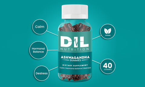 Dil Nutrition Ashwagandha Gummies for Calm, Balance, Destress (40 gummies)