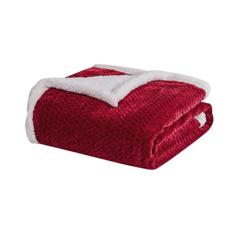 Ultra Soft Braided Reversible Sherpa Throw Blanket for Couch, Bed, or Recliner – Warm, Lightweight, Machine Washable, All-Season Comfort (50" x 60")