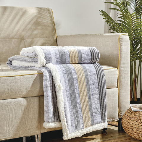 Ultra Soft Microplush Printed Sherpa Throw Blanket 50" x 60" Lightweight Fleece for Couch, Bed, and Everyday Use – Warm, Durable, Machine Washable