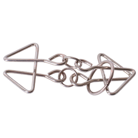 Brain Teasers Mind Games IQ Metal Puzzle Set 3-Piece Metal Disentanglement Puzzle Set for Problem Solving, Logic & Family Fun
