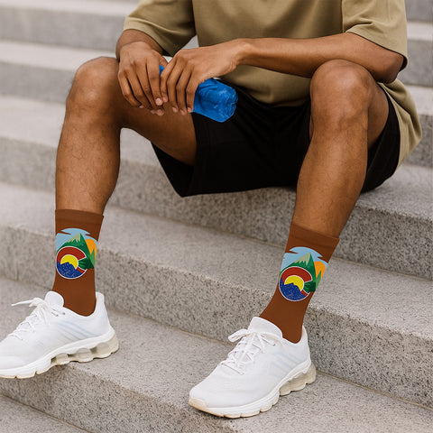 3-Pack: Unisex Cotton City Theme Socks – Comfortable Breathable Everyday Dress Socks