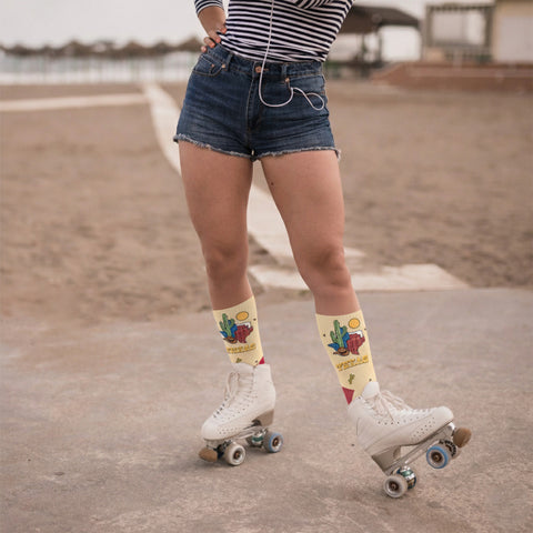 3-Pack: Unisex Cotton City Theme Socks – Comfortable Breathable Everyday Dress Socks