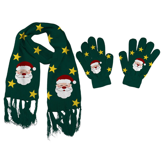 LED Light-Up Winter Accessories for Adults – Scarf & Gloves with Soft Comfort and Easy ON/OFF Lights