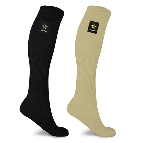 2-Pack Official US Army Graduated Knee-High Compression Socks  15–20 mmHg Compression Socks with Arch Support for Men & Women