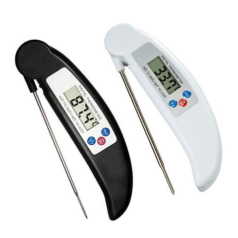 2-Pack: ProThermo Instant-Read Digital Meat Thermometer – Stainless Steel Foldaway Probe, Fast & Accurate for Cooking, BBQ & Kitchen Use