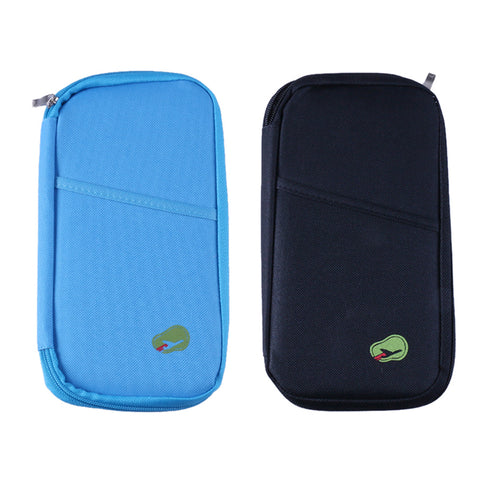 Lightweight Travel Wallet Passport Holder Water-Resistant Document Organizer with 14 Interior Compartments