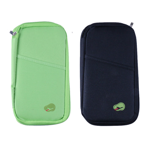 Lightweight Travel Wallet Passport Holder Water-Resistant Document Organizer with 14 Interior Compartments