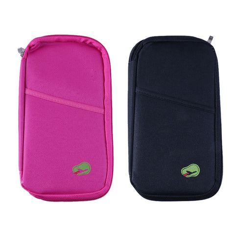Lightweight Travel Wallet Passport Holder Water-Resistant Document Organizer with 14 Interior Compartments