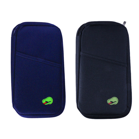 Lightweight Travel Wallet Passport Holder Water-Resistant Document Organizer with 14 Interior Compartments