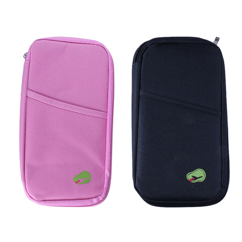Lightweight Travel Wallet Passport Holder Water-Resistant Document Organizer with 14 Interior Compartments
