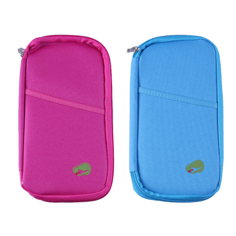 Lightweight Travel Wallet Passport Holder Water-Resistant Document Organizer with 14 Interior Compartments