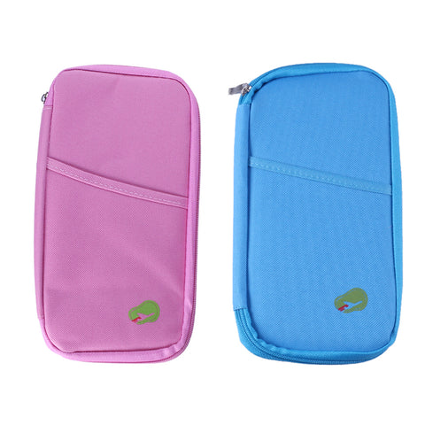 Lightweight Travel Wallet Passport Holder Water-Resistant Document Organizer with 14 Interior Compartments