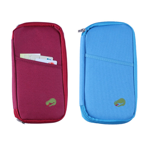 Lightweight Travel Wallet Passport Holder Water-Resistant Document Organizer with 14 Interior Compartments