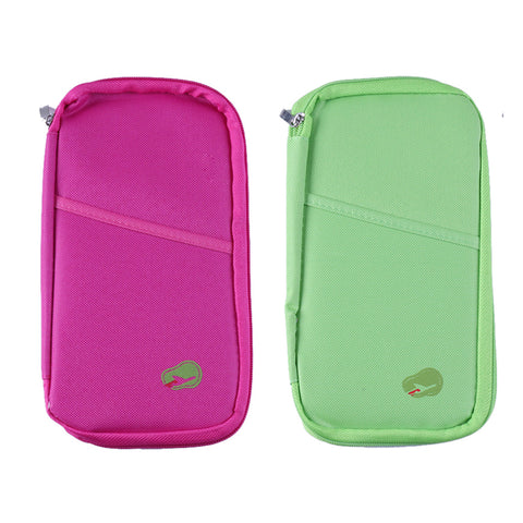 Lightweight Travel Wallet Passport Holder Water-Resistant Document Organizer with 14 Interior Compartments
