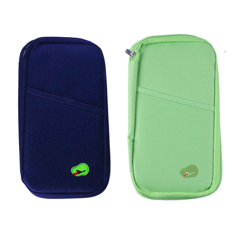 Lightweight Travel Wallet Passport Holder Water-Resistant Document Organizer with 14 Interior Compartments