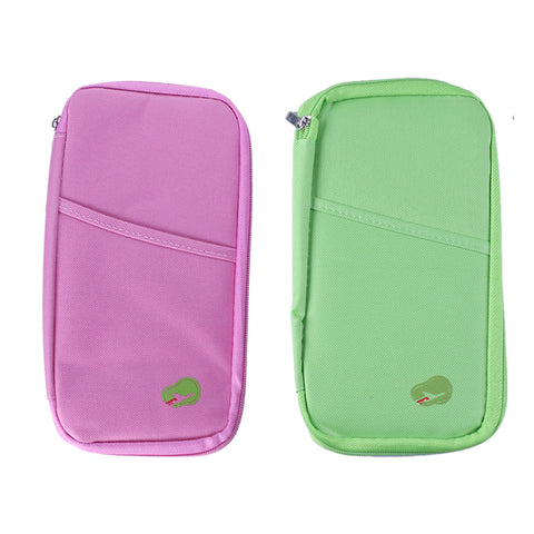 Lightweight Travel Wallet Passport Holder Water-Resistant Document Organizer with 14 Interior Compartments