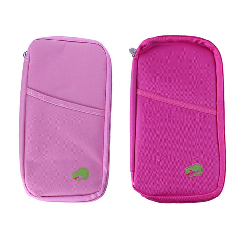 Lightweight Travel Wallet Passport Holder Water-Resistant Document Organizer with 14 Interior Compartments