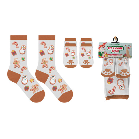 2-Pack: Christmas Matching Pet and Owner Fun Socks Pet Lover Gifts