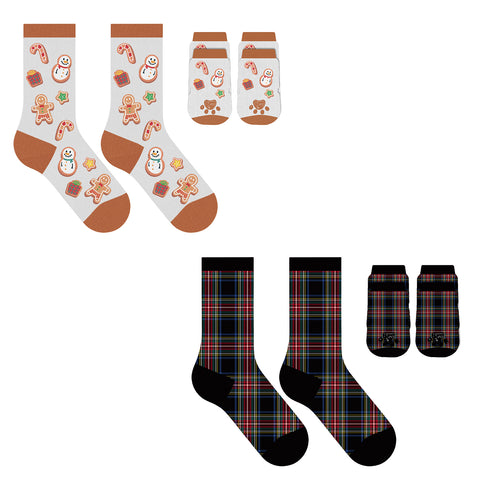 2-Pack: Christmas Matching Pet and Owner Fun Socks Pet Lover Gifts