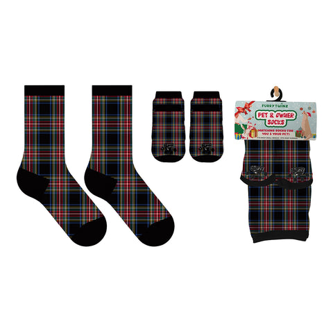 2-Pack: Christmas Matching Pet and Owner Fun Socks Pet Lover Gifts