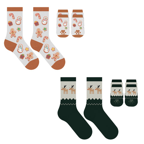 2-Pack: Christmas Matching Pet and Owner Fun Socks Pet Lover Gifts