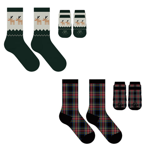 2-Pack: Christmas Matching Pet and Owner Fun Socks Pet Lover Gifts