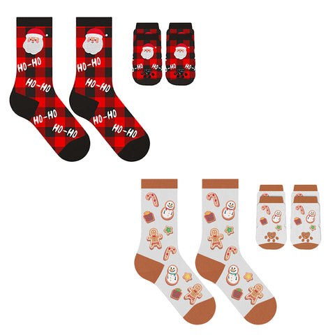 2-Pack: Christmas Matching Pet and Owner Fun Socks Pet Lover Gifts