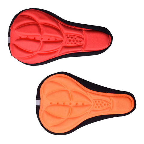 Gel Bike Seat Cushion Cover – Adjustable Bicycle Saddle Pad, 1-Pack or 2-Pack