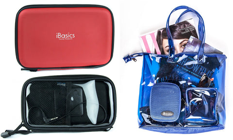 Portable Speaker Pouch and Waterproof Tote Options for Phone, Tablet and Travel