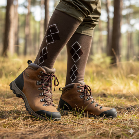 3-Pack: Premium Merino Wool Compression Boot Socks - Designed for Winter, Hiking, Camping, Snowboarding, Skiing