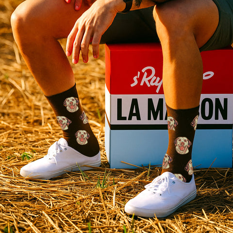 3-Pack: Dog Breed Crew Socks for Women and Men – Comfortable Cotton Blend, One Size Fits Most – Casual Everyday Socks, Gift for Pet Lovers