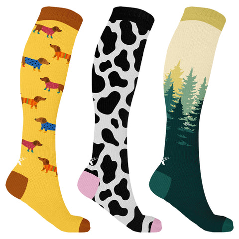 3-Pack: Knee-High Compression Socks – Support Socks for Circulation, Swelling & All-Day Comfort (Men & Women)