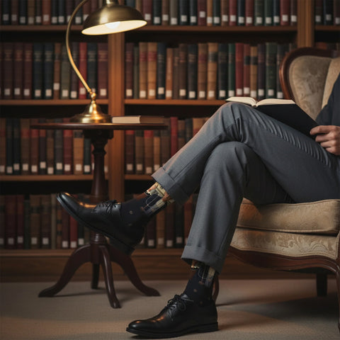 3-Pack: Crew Length Art Inspired Cotton Blend Socks for Men & Women