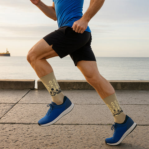 3-Pack: Unisex Cotton City Theme Socks – Comfortable Breathable Everyday Dress Socks