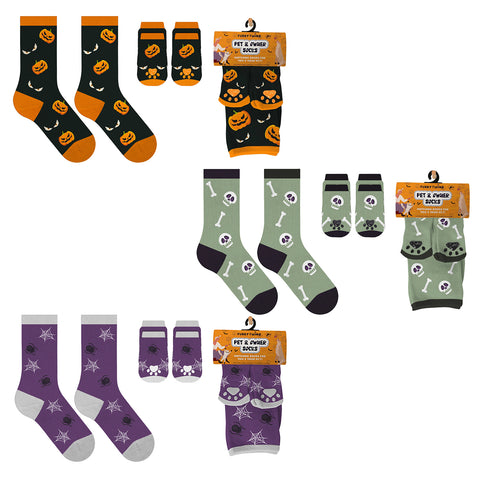 3-Pack: Novelty Matching Pet and Owner Fun Socks Pet Lover Gifts
