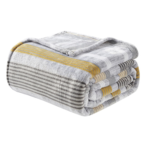 Ultra-Soft Lightweight Printed Bed Blanket – All-Season Microfiber Throw – Queen and King Sizes – Stylish and Comfortable Bedding for Home Use