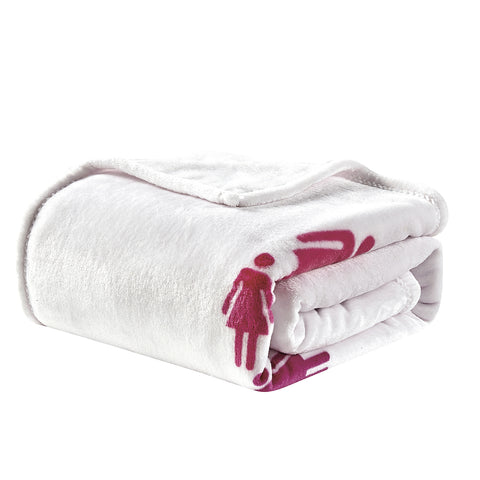 Ultra Soft Plush Throw Blanket 50" x 70" – Lightweight, Warm, All-Season Blanket – Cancer Awareness Inspired Design, Machine Washable, Perfect Comfort Gift