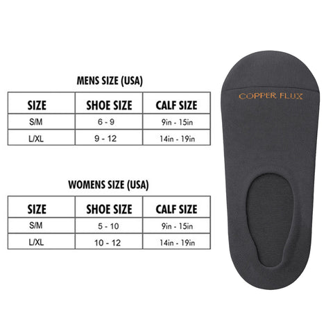 Copper Infused No Show Socks – Soft Everyday Comfort For All-Day Wear (3-Pairs)