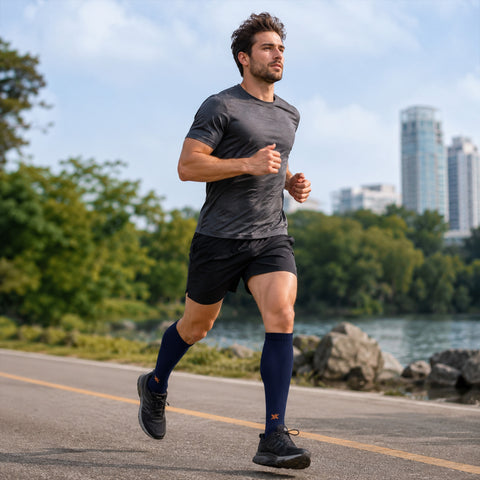 Copper Infused High Performance Anti Fatigue Knee High Compression Socks (1-Pair)