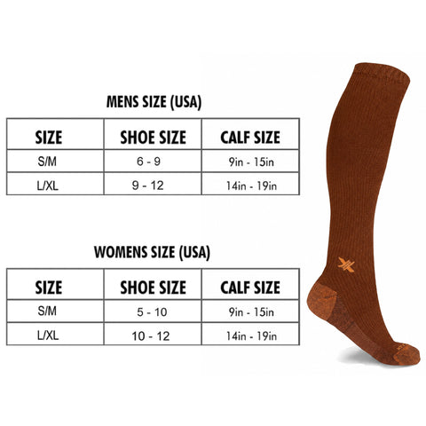 Copper Infused High Performance Anti Fatigue Knee High Compression Socks (1-Pair)