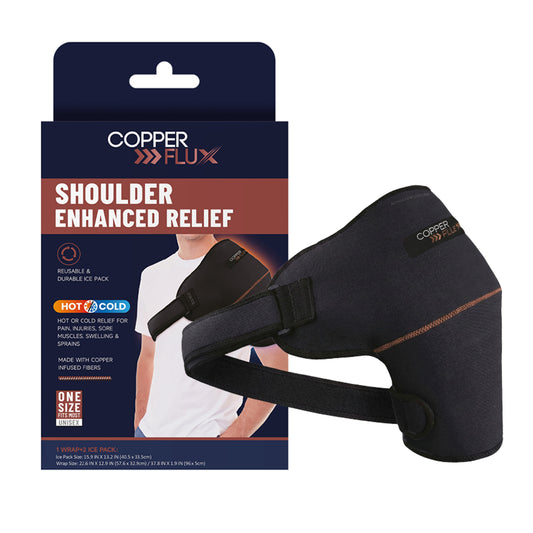 Reusable Hot & Cold Therapy Wrap for Left & Right Shoulder Support