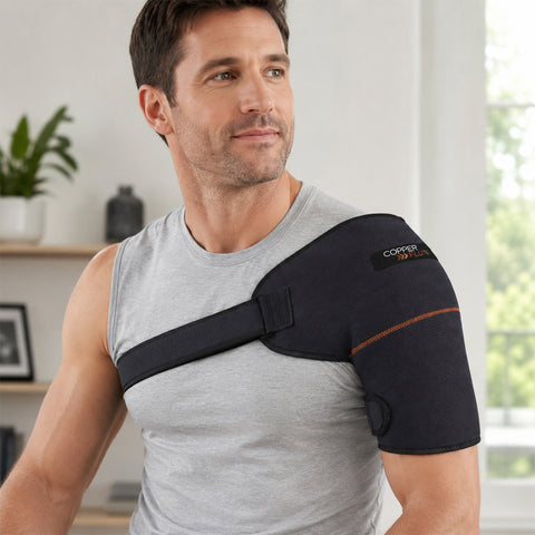 Reusable Hot & Cold Therapy Wrap for Left & Right Shoulder Support