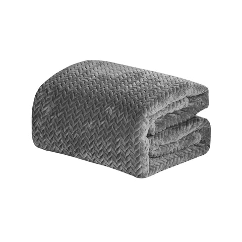 Ultra Soft Chevron Microplush Fleece Throw Blanket  for Couch, Bed, or Dorm – Lightweight, Machine Washable, All-Season Cozy Home Decor (50" x 70")